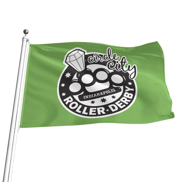 Circle City Roller Derby All-Over Print Flag