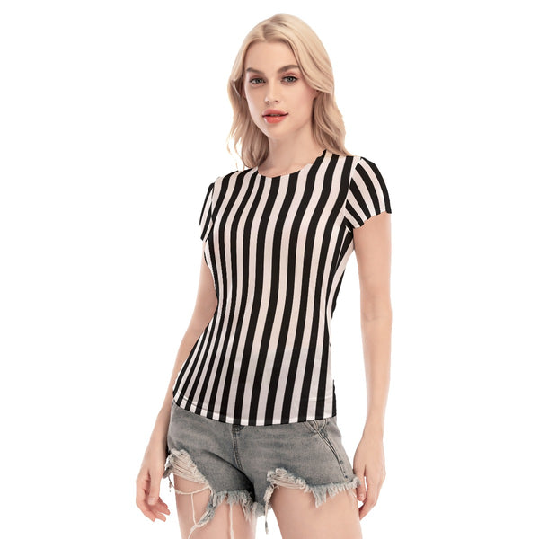 Fitted Referee Top | Sheer Mesh Fabric