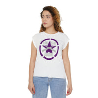 Lone Star Assassins Women’s Flowy Rolled Cuffs Muscle Tee