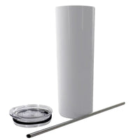 Customizable Tumbler With Stainless Steel Straw 20oz