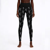Floral Dancer All-Over Print Women's High Waisted Athletic Leggings