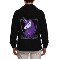 Flour City Roller Derby All-Over Print Zip Up Hoodie With Pocket