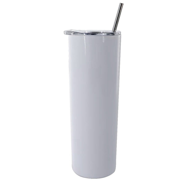 Customizable Tumbler With Stainless Steel Straw 20oz
