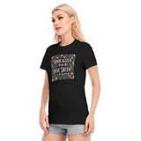 Radicalized by Basic Decency All-Over Print Women's Round Neck T-Shirt | 190GSM Cotton