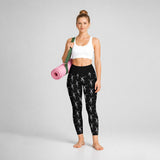 Floral Dancer All-Over Print Women's High Waisted Athletic Leggings