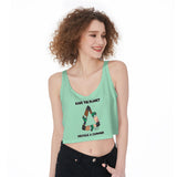 High Tide Derby Save The Planet Recycle All-Over Print Crop-Tank Top