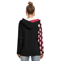 Grave Danger Roller Derby All-Over Print Hoodie With Double Hood
