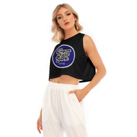 Team New York All-Over Print Sleeveless Cropped Top