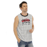 Grunge City Roller Derby All-Over Print Men's O-neck Tank Top Polyester Sport Stretch