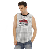Grunge City Roller Derby All-Over Print Men's O-neck Tank Top Polyester Sport Stretch
