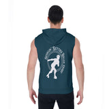 Brawlin Betties Roller Derby All-Over Print Zipper-Up Sleeveless Hoodie