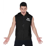 Team New York All-Over Print Zipper-Up Sleeveless Hoodie