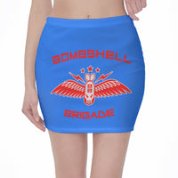 Bombshell Brigade All-Over Print Hip Skirt