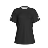 All-Over Print Women's Stretch Round Neck Yoga Top