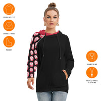 Grave Danger Roller Derby All-Over Print Hoodie With Double Hood