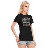 Radicalized by Basic Decency All-Over Print Women's Round Neck T-Shirt | 190GSM Cotton