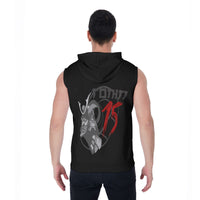 15 Ronin Roller Derby All-Over Print Zip-Up Sleeveless Hoodie
