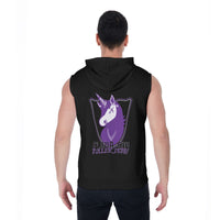 Flour City Roller Derby All-Over Print Zip-Up Sleeveless Hoodie