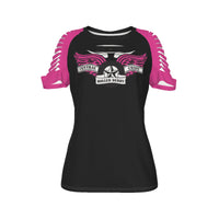 Central Coast Roller Derby All-Over Print Women's Ripped T-Shirt