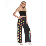 Trackside Assistance Podcast All-Over Print Side Slit Snap Button Trousers