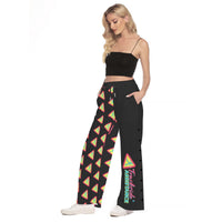 Trackside Assistance Podcast All-Over Print Side Slit Snap Button Trousers
