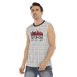 Grunge City Roller Derby All-Over Print Men's O-neck Tank Top Polyester Sport Stretch