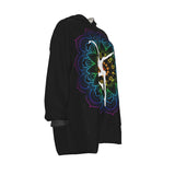 Custom All-Over Print Women's Sherpa Fleece Hoodie Blanket