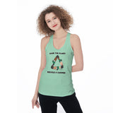 High Tide Derby Save The Planet Recycle All-Over Print Women's Racerback Tank Top