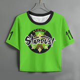 Atomic Roller Derby All-Over Print Women's Raglan Sleeve T-Shirt Poly Sport Stretch