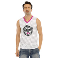 Long Beach Jr Roller Derby All-Over Print Men's V-neck Tank Top Sport Mesh