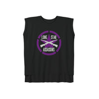 Lone Star Assassins Women’s Flowy Rolled Cuffs Muscle Tee