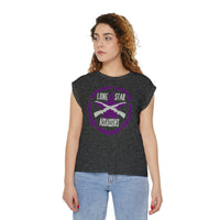 Lone Star Assassins Women’s Flowy Rolled Cuffs Muscle Tee