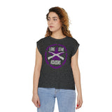Lone Star Assassins Women’s Flowy Rolled Cuffs Muscle Tee