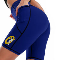 Omaha Roller Derby Blue Leg Leggings