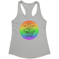 Carson Victory Rollers Keep Roller Derby Weird Rainbow Tanks (3 cuts)