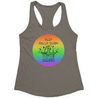 Carson Victory Rollers Keep Roller Derby Weird Rainbow Tanks (3 cuts)