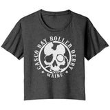 Casco Bay Roller Derby White Logo Tees (3 cuts!)