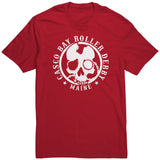 Casco Bay Roller Derby White Logo Tees (3 cuts!)