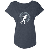 Brawlin Betties Roller Derby  Triblend Dolman Sleeve