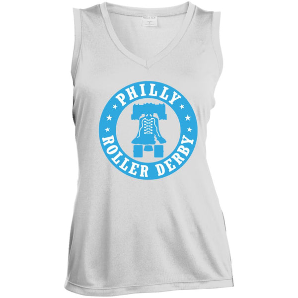 Philly Roller Derby Ladies' Sleeveless V-Neck Performance Tee