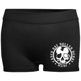Casco Bay Roller Derby Ladies' Fitted Moisture-Wicking 2.5 inch Inseam Shorts