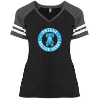 Philly Roller Derby  Ladies' Game V-Neck T-Shirt