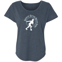 Brawlin Betties Roller Derby  Triblend Dolman Sleeve