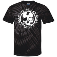 Casco Bay Roller Derby 100% Cotton Tie Dye T-Shirt