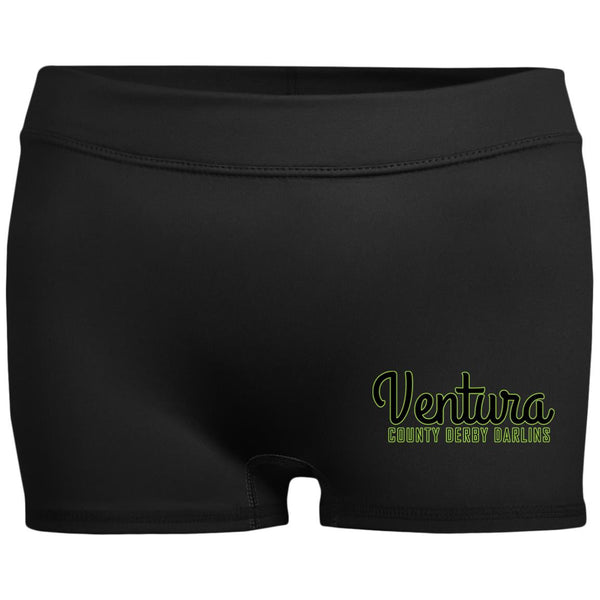 Ventura County Derby Darlins Fitted Moisture-Wicking 2.5 inch Inseam Shorts