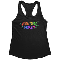 High Tide Derby Rainbow Logo Tanks