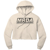 MRDA Black Logo Cropped Hoodie