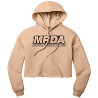 MRDA Black Logo Cropped Hoodie