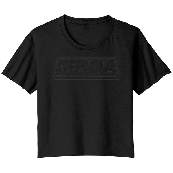 MRDA Black Logo Cropped Tee