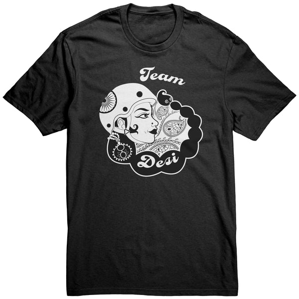Team Desi Roller Derby Monochrome Tee (3 cuts!) Limited Run